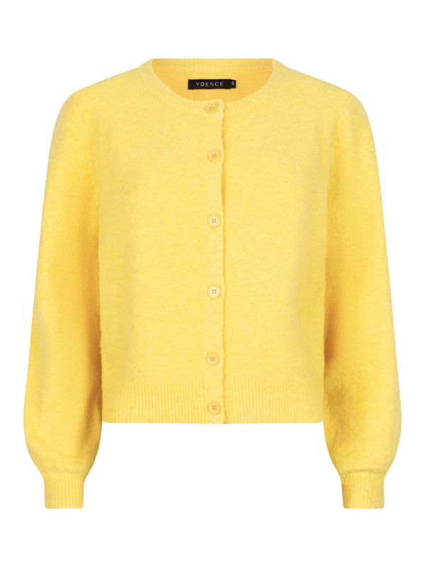 Ydence - Trui Cardigan Bella Yellow - Luxedy