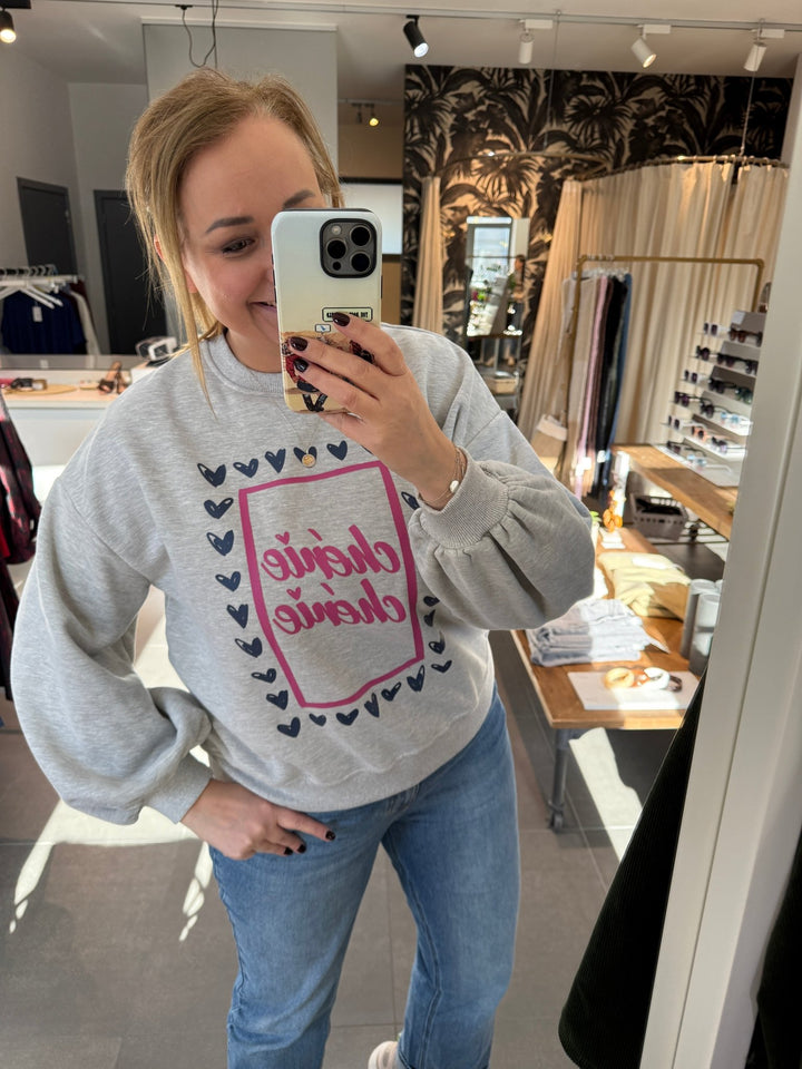 Ydence - Trui Chérie Grey Melange - Luxedy