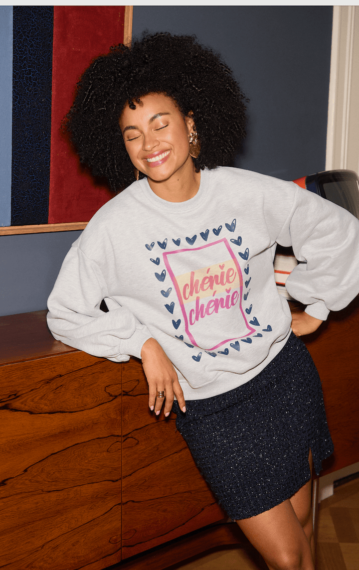 Ydence - Trui Chérie Grey Melange - Luxedy