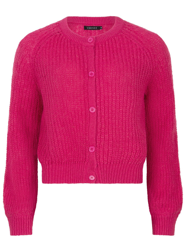 Ydence - Trui Lotta Cardigan Pink - Luxedy