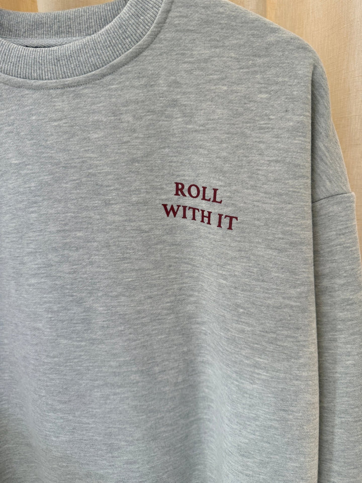Ydence - Trui Roll with it Grey Melange - Luxedy