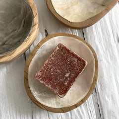 Mini Bowl Wood & Shell Capiz Schaaltje voor Geurblokjes / Juwelen