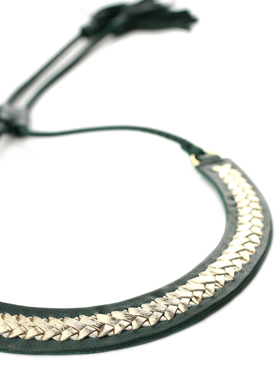 Exoal Ketting Green Gold - Luxedy