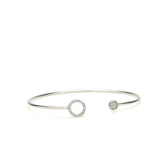 LineArgent - Armband Open Circle Bangle - Luxedy