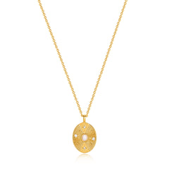 Ania Haie - Ketting Scattered Stars Kyoto Opal Disc Gold