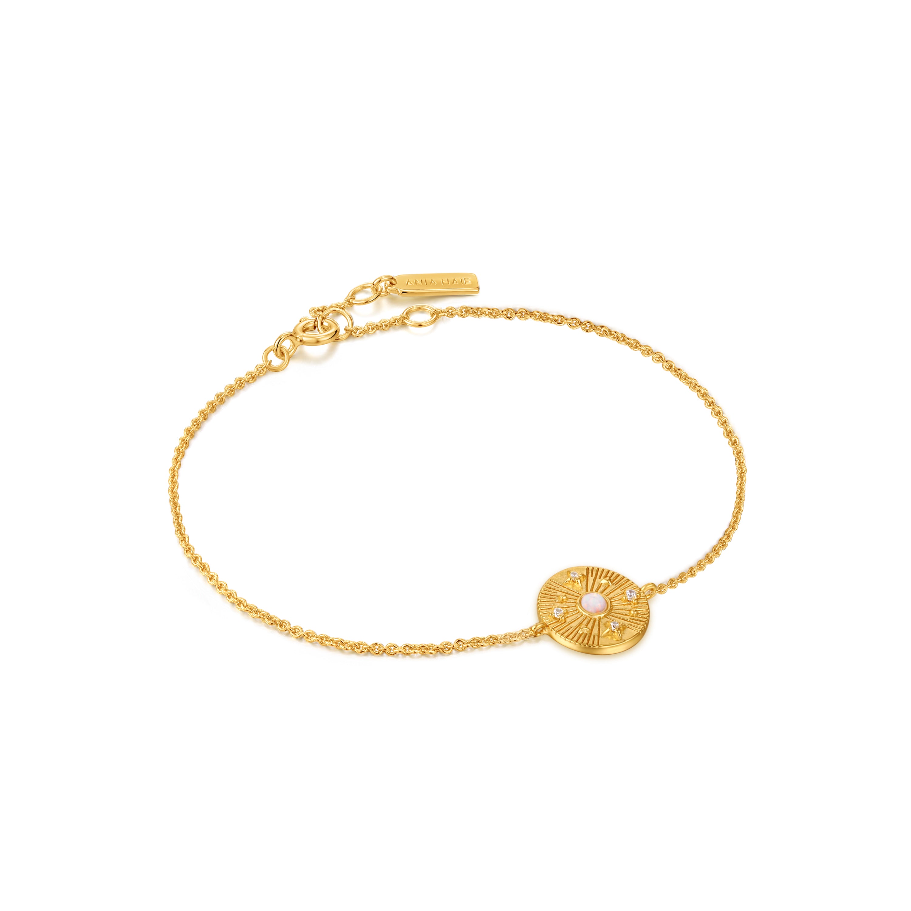 Ania Haie - Armband Scattered Stars Kyoto Opal Disc Gold