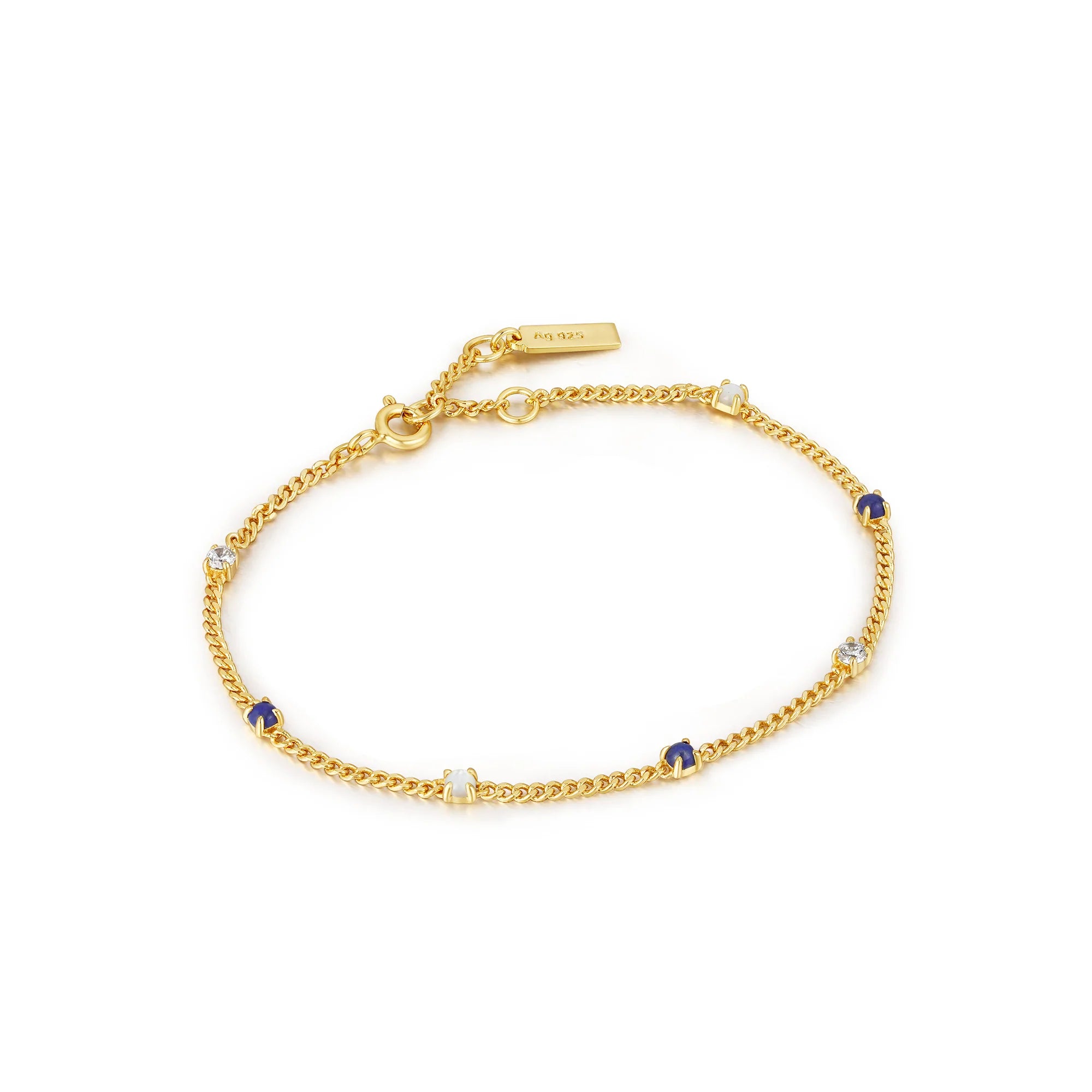 Ania Haie - Armband Lapis Chain Gold