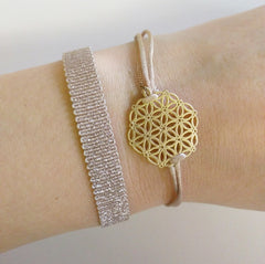 Yz'Bel Armband - Bright Taupe - Luxedy