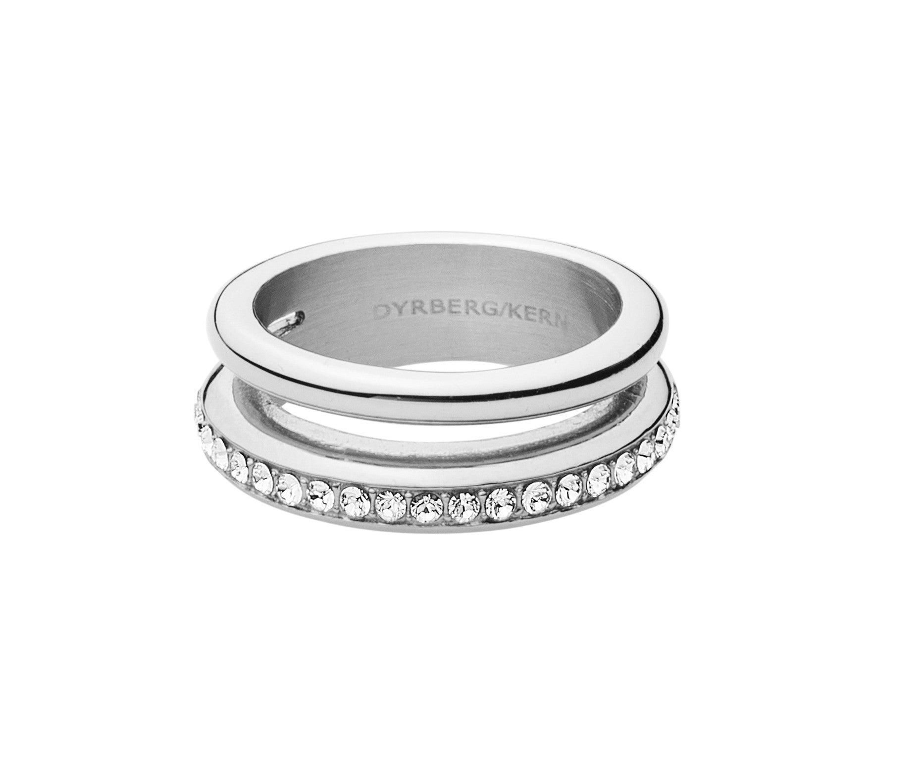 Dyrberg/Kern Ring - Tiva Silver Crystal - Luxedy
