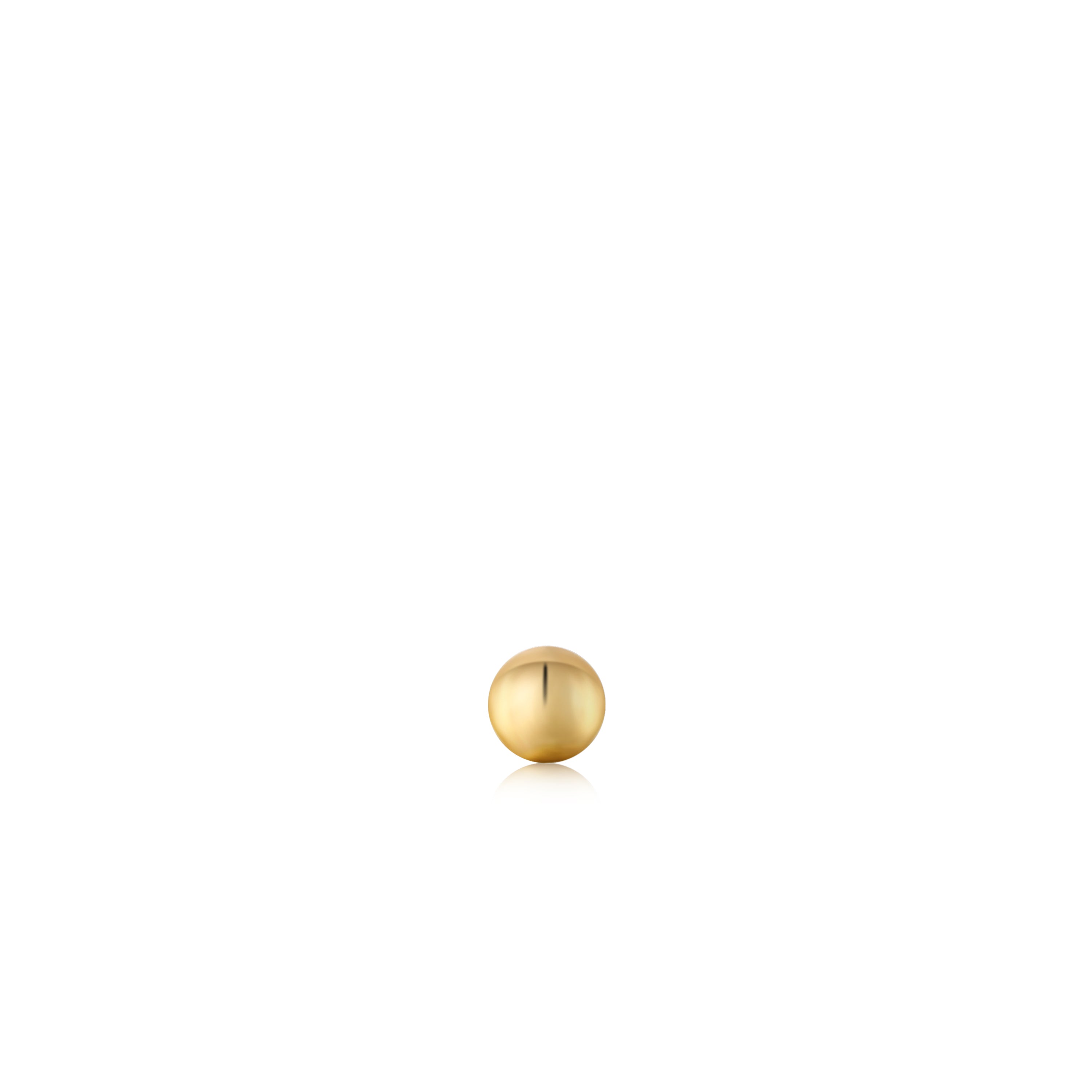 Ania Haie - Oorbel (per stuk) Gold Mini Sphere Barbell