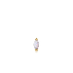 Ania Haie - Oorbel piercing (per stuk) Gold Kyoto Opal Marquise Barbell