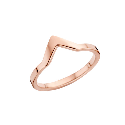 Melano - Ring Friends Pointed Rosé Goud - Luxedy