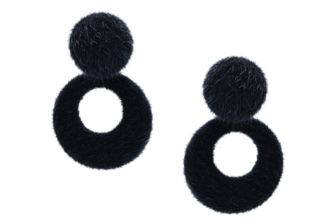 Inge Accessori - Fluffy Navy Blue - Luxedy
