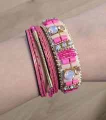 Like Jewellery - Armband Ibiza Pink - Luxedy