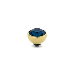 Melano - Steen Twisted 6mm Montana Blue (goud - zilver)