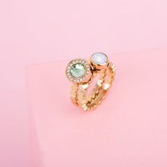 Melano - Ring Twisted Wave Goud
