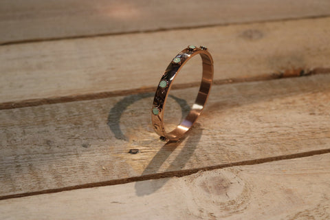 Miracles by Annelien Coorevits - Armband Lynn Rosegold Green Stones - Luxedy