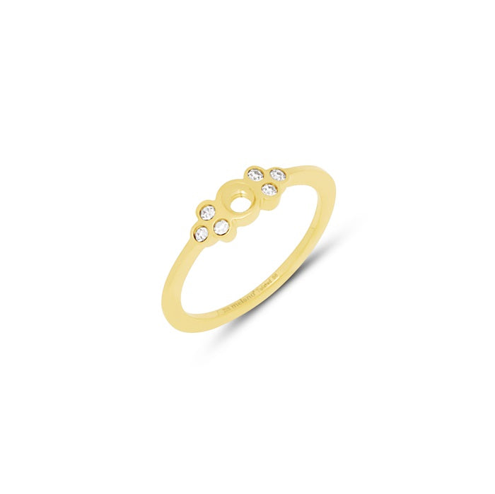 Melano - Ring Thera Crystal Goud