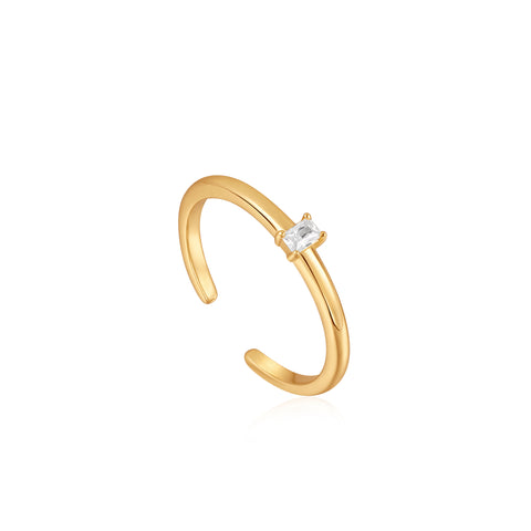 Ania Haie - Ring Glam Gold (verstelbaar)