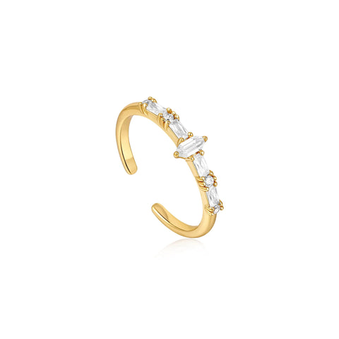 Ania Haie - Ring Sparkle Multi Stone Band Gold