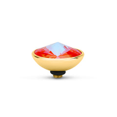Melano - Steen Twisted Gradient Orange Glow Delite (goud/zilver)
