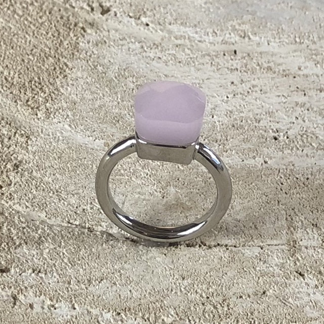 Miracles by Annelien Coorevits - Ring Livorno Silver Pink - Luxedy