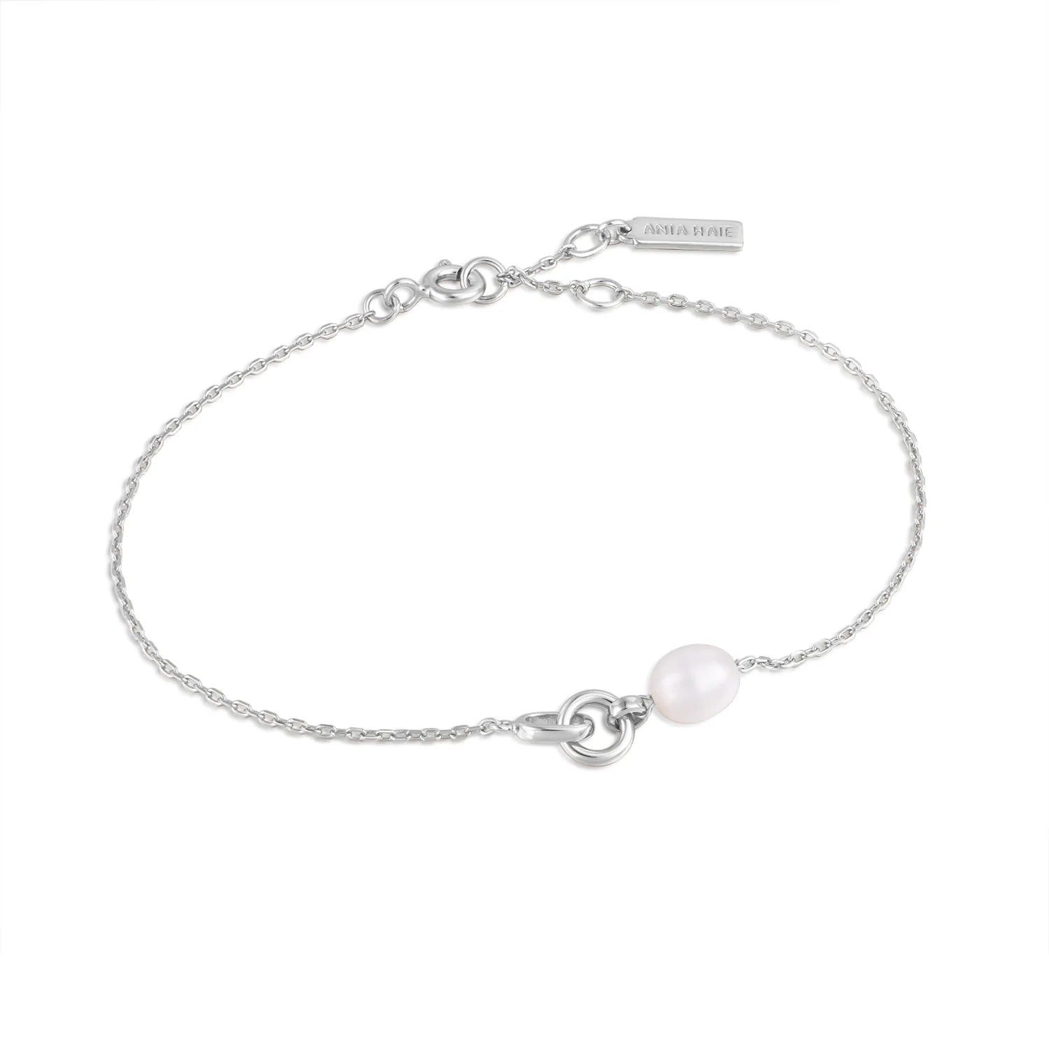 Ania Haie - Armband Pearl Link Chain Silver - Luxedy