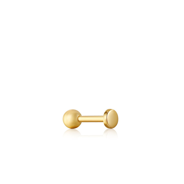 Ania Haie - Oorbel piercing (per stuk) Gold Disc Barbell - Luxedy