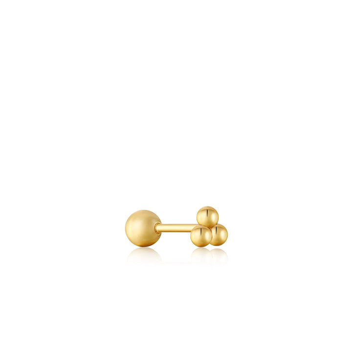 Ania Haie - Oorbel piercing (per stuk) Gold Triple Barbell - Luxedy