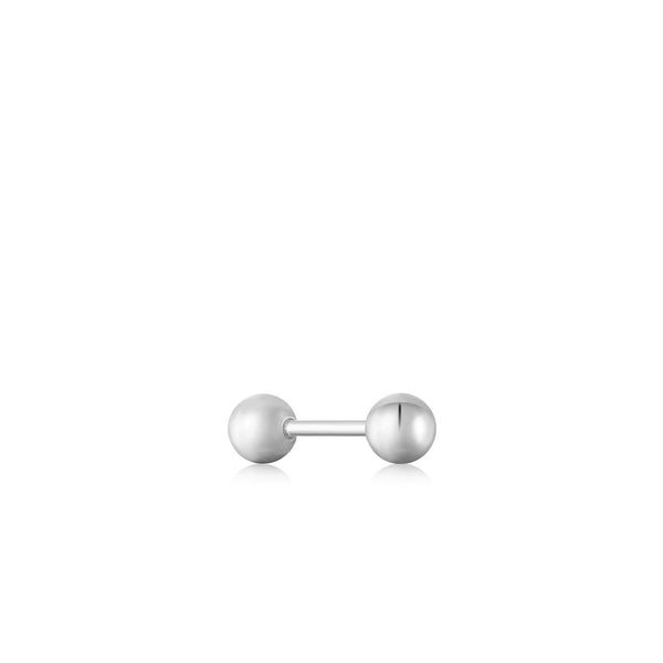 Ania Haie - Oorbel piercing (per stuk) Silver Sphere Barbell - Luxedy