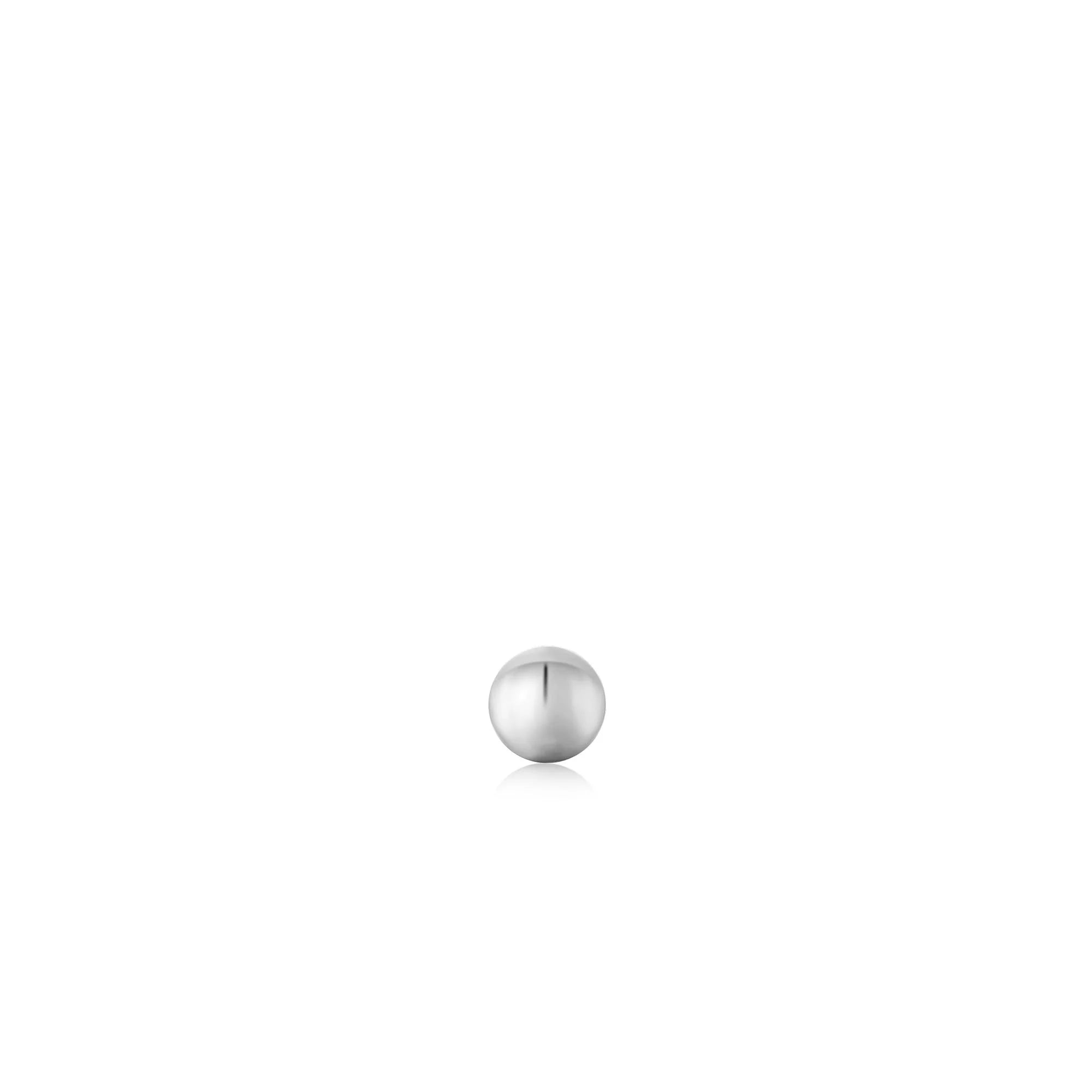 Ania Haie - Oorbel piercing (per stuk) Silver Sphere Barbell - Luxedy