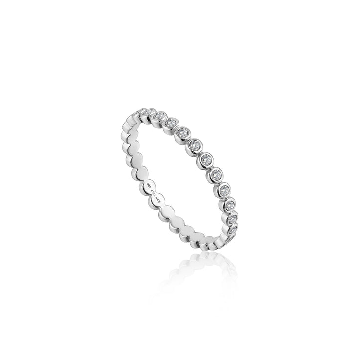 Ania Haie - Ring Shimmer Half Eternity Silver - Luxedy