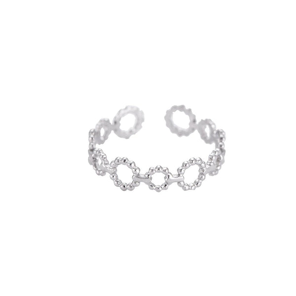 Dotti Love - Ring Silver Cute Small Circles - Luxedy