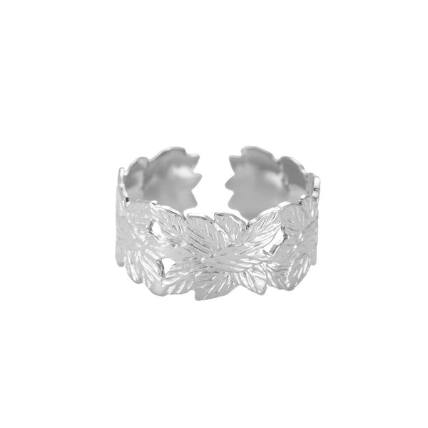 Dotti Love - Ring Silver Leaves - Luxedy