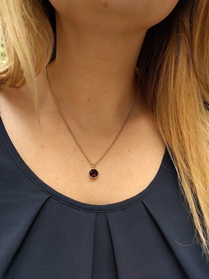 Dyrberg/Kern - Ketting Ette Gold Burgundy - Luxedy