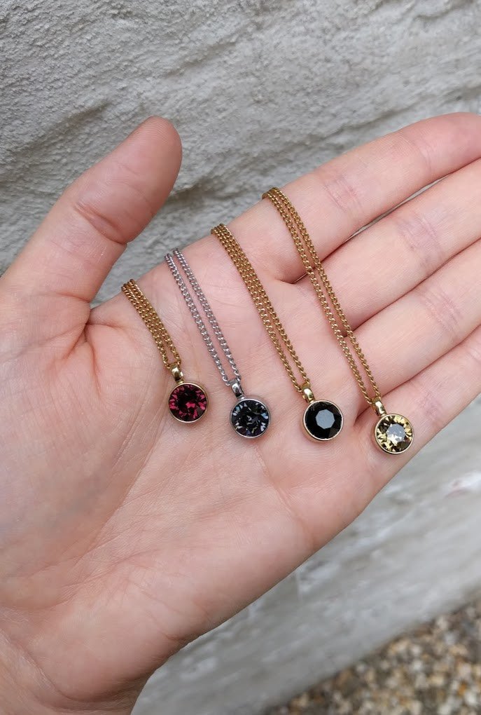 Dyrberg/Kern - Ketting Ette Gold Burgundy - Luxedy