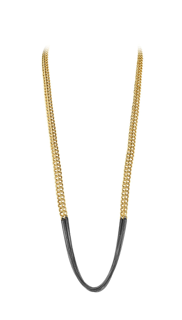 Dyrberg/Kern Ketting - Perri Gold Gun Metal