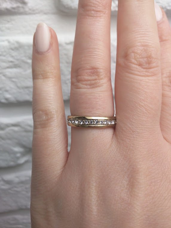 Dyrberg/Kern Ring ICON - Esquire Gold Crystal - Luxedy