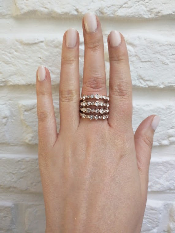 Dyrberg/Kern Ring - Unica Rosegold Crystal - Luxedy