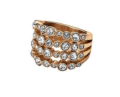 Dyrberg/Kern Ring - Unica Rosegold Crystal - Luxedy