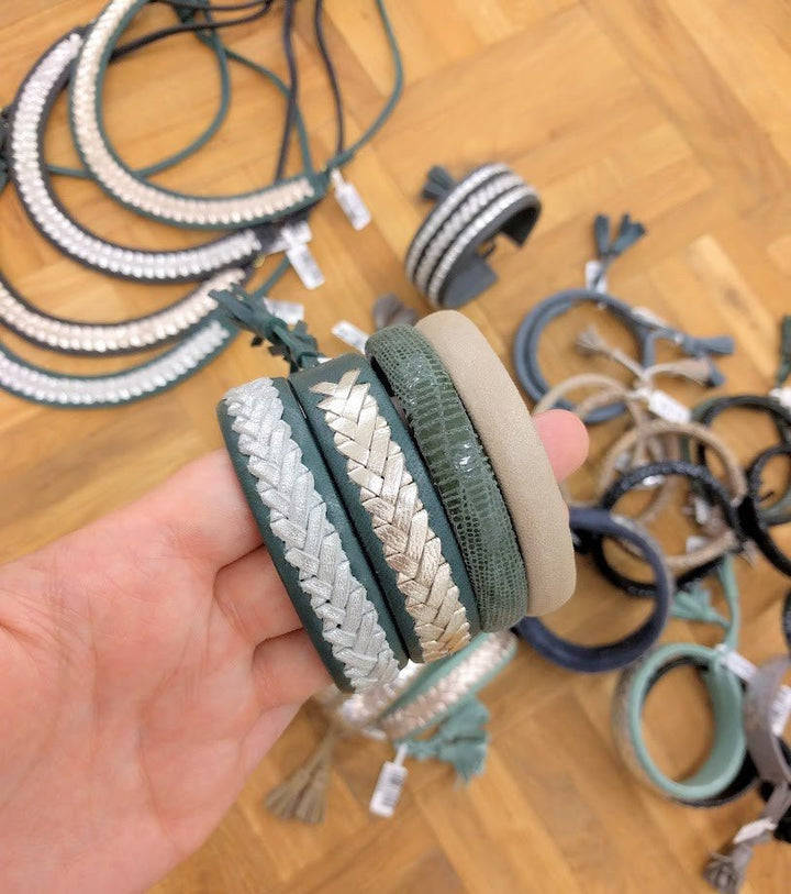Exoal Armband Dark Green Gold - Luxedy