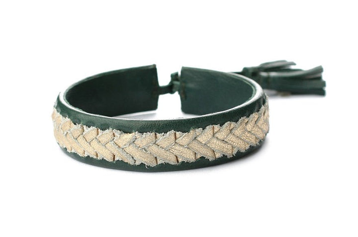 Exoal Armband Dark Green Gold - Luxedy