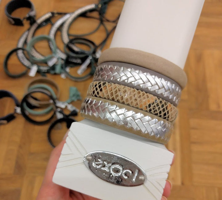 Exoal Armband Taupe Gold - Luxedy