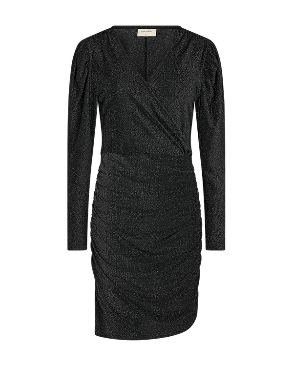 Freequent - Jurk Glit Black & Silver - Luxedy