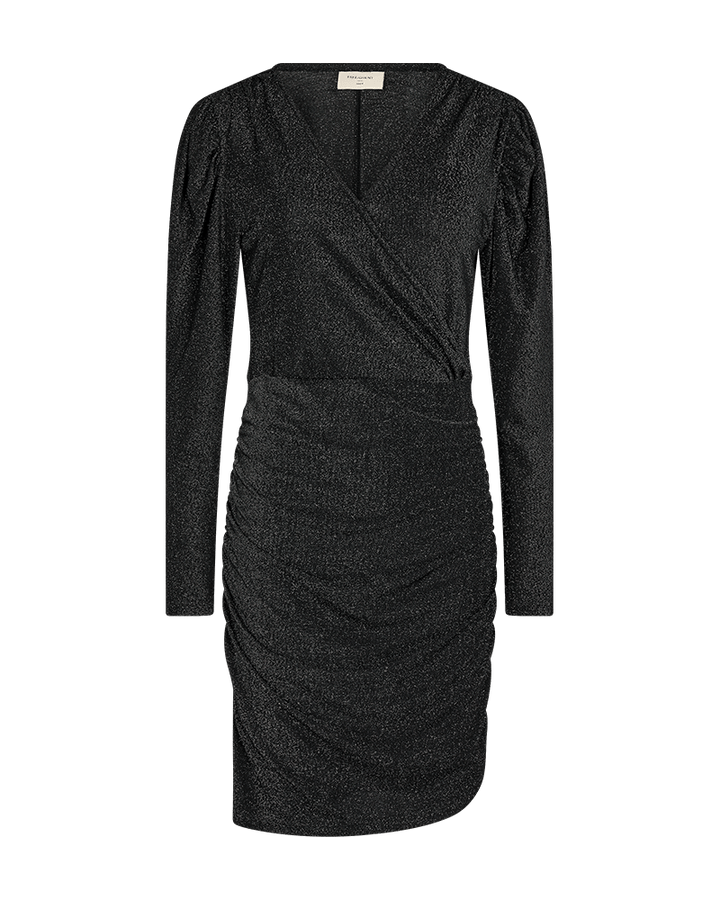Freequent - Jurk Glit Black & Silver - Luxedy