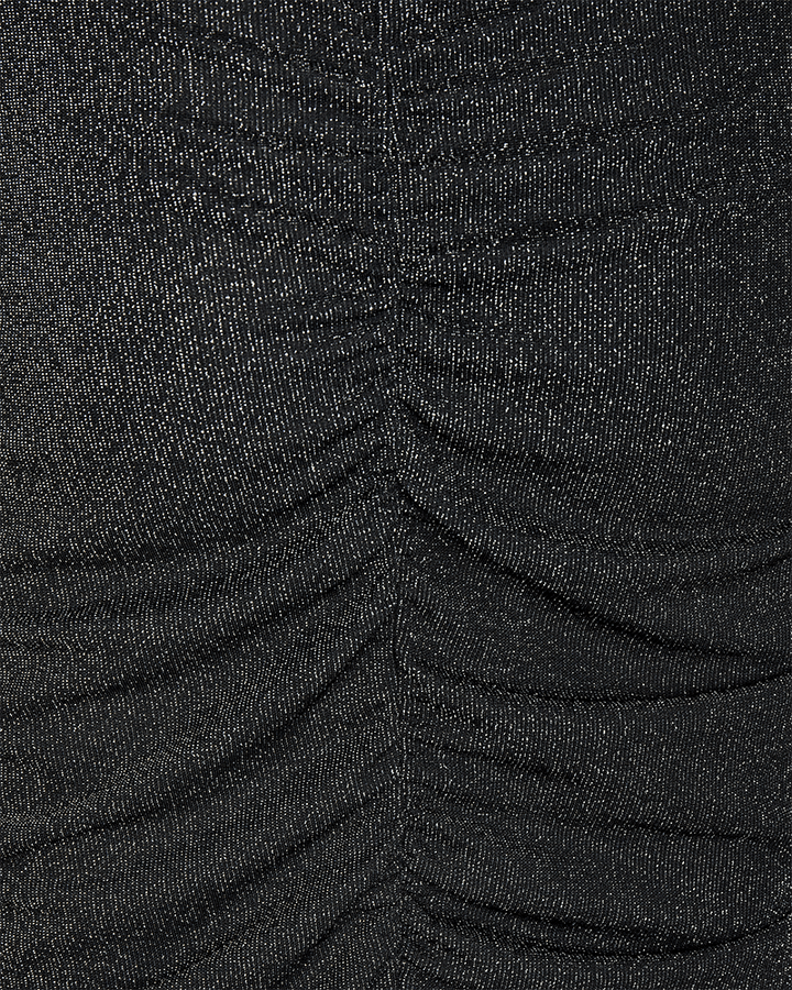 Freequent - Jurk Glit Black & Silver - Luxedy
