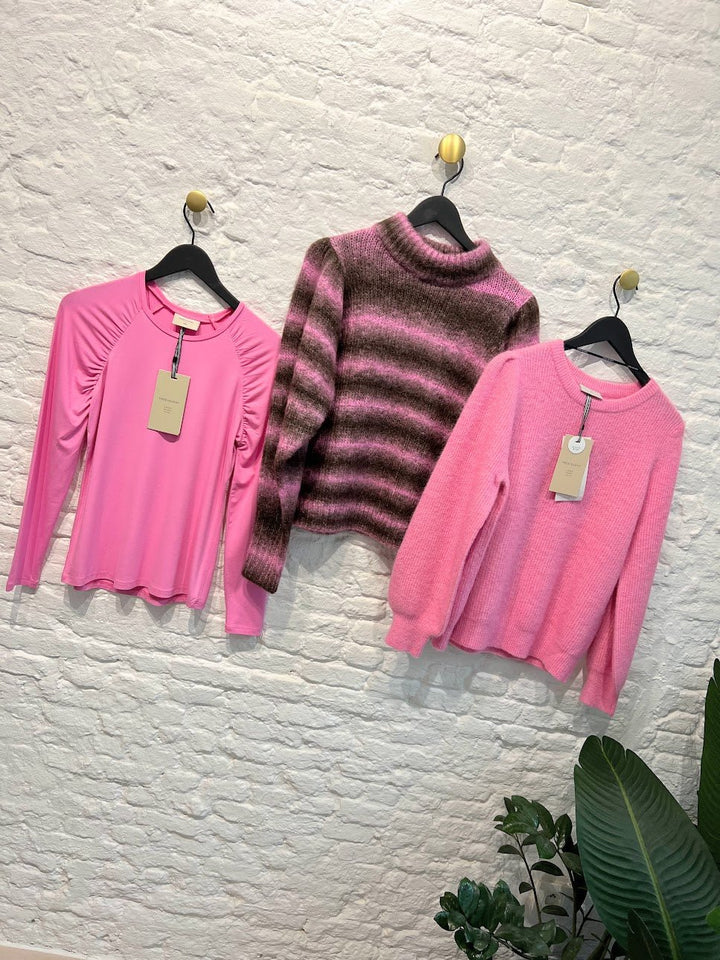 Freequent - Shirt Milla Fuchsia Pink - Luxedy