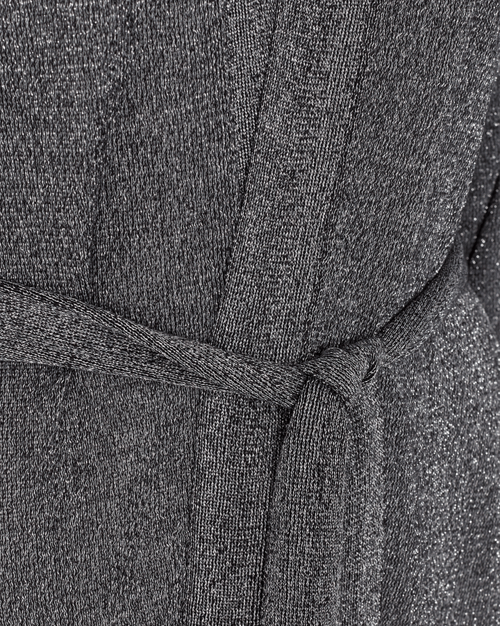 Freequent - Trui Luretta Black/Silver Cardigan - Luxedy