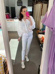Freequent - Broek Jeans Rock Bright White