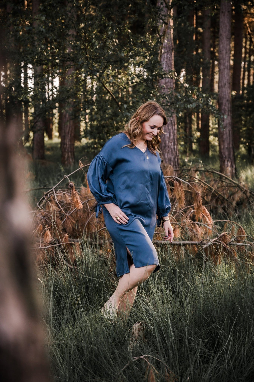 JcSophie - Jurk Pembroke Denim Blue - Luxedy